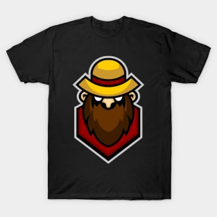 Farmer mascot character design T-Shirt